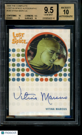 2005 The Complete Lost in Space Autograph Vitina Marcus Limited Auto BGS 9.5/10